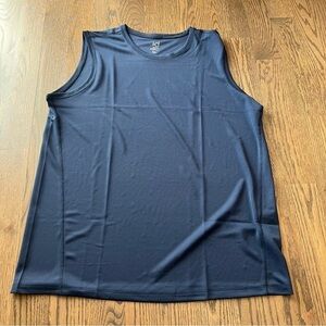 ID Ideology performance rapid dry sleeveless top in dark navy size LT